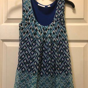 New York & Company Blue Tank Top